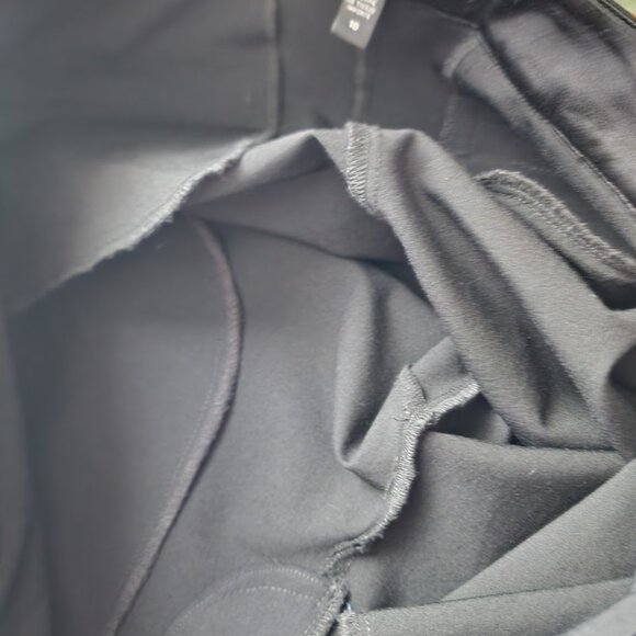 EILEEN FISHER Cuffed Dress slacks wool blend in black size 10 - Picture 3 of 8